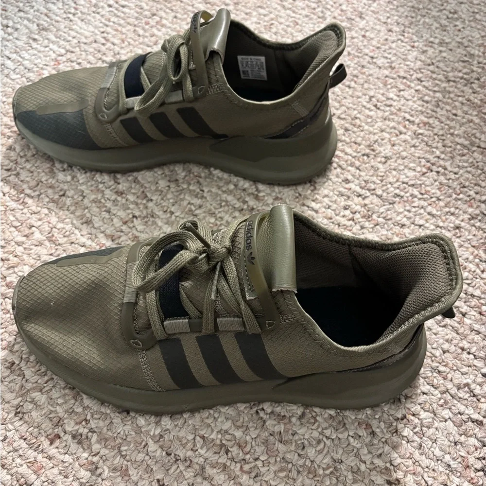 Adidas Men's Khaki and Black Sneakers